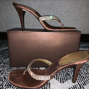 Pelle Moda satin heeled sandal